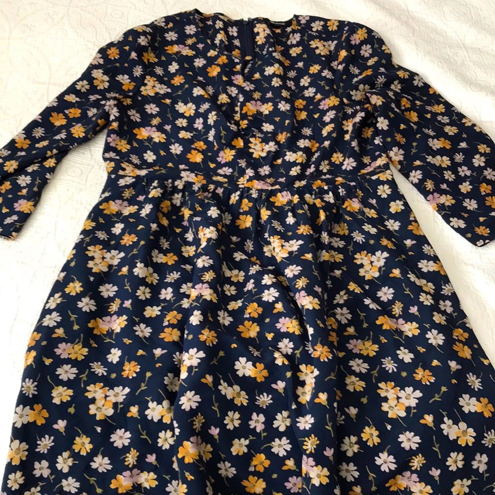 madewell floral mini dress